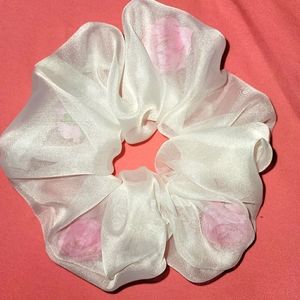 2 for 25! Jumbo rose scrunchies!